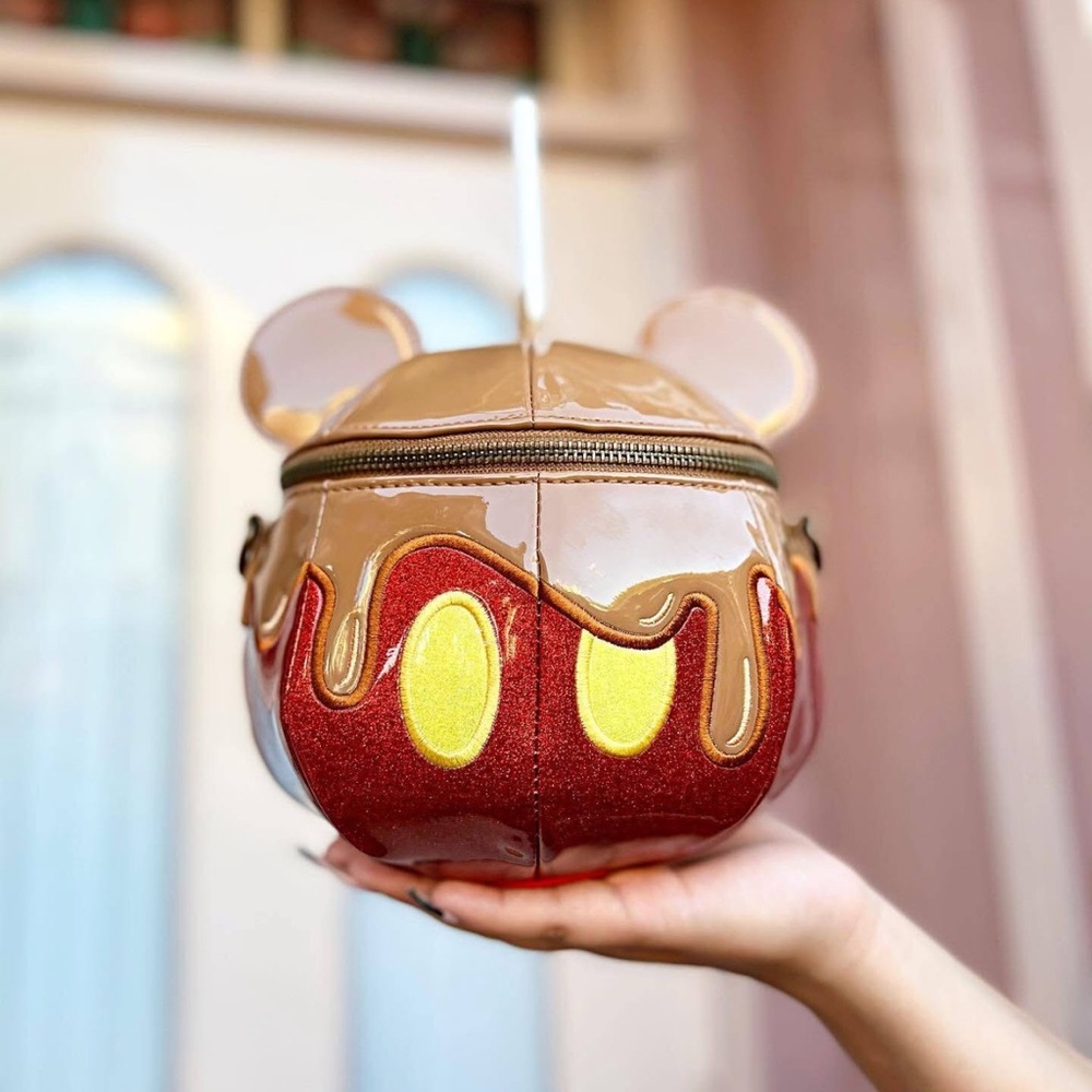 Loungefly Disney Mickey Mouse Candy Apple Crossbody Bag
